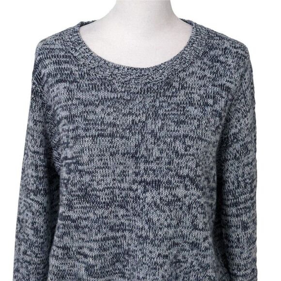 Divided Blue Cropped Sweater Size Medium H&M Blue Sweater Navy Blue Sweater - Picture 3 of 6